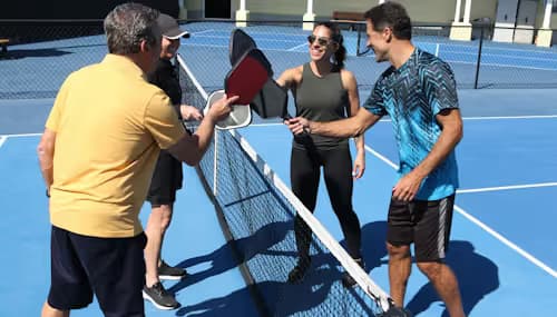 pickleball players